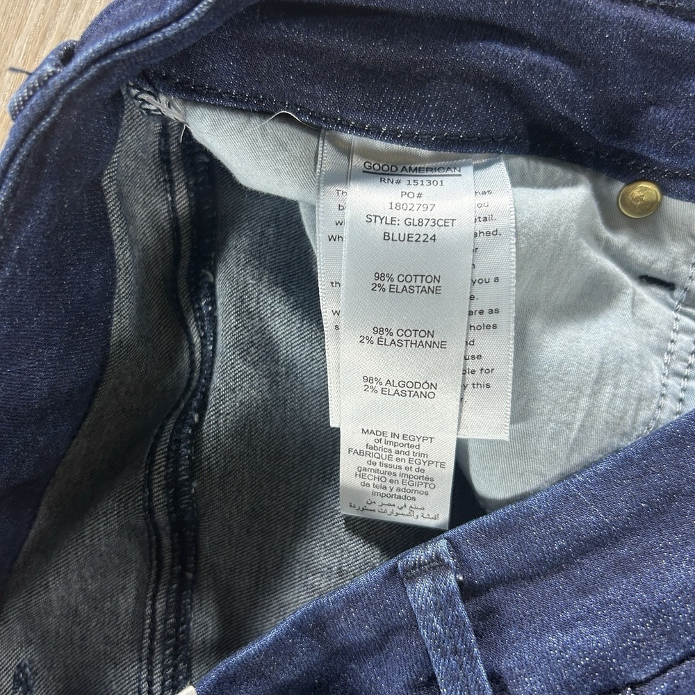 NWT Good American Size 10/30 Good Legs Dark Blue Skinny Jeans Sculpting Slimming - Picture 5 of 12